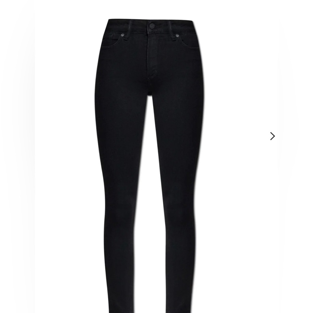 SOLD Allsaints Miller Size Me Stretch Mid-Rise Skinny Denim Black Jeans - Picture 12 of 13